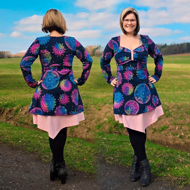 Niela's Butterfly - Schnittmuster Shirt, Tunika, Kleid in den Größen 32-54 - Sewando