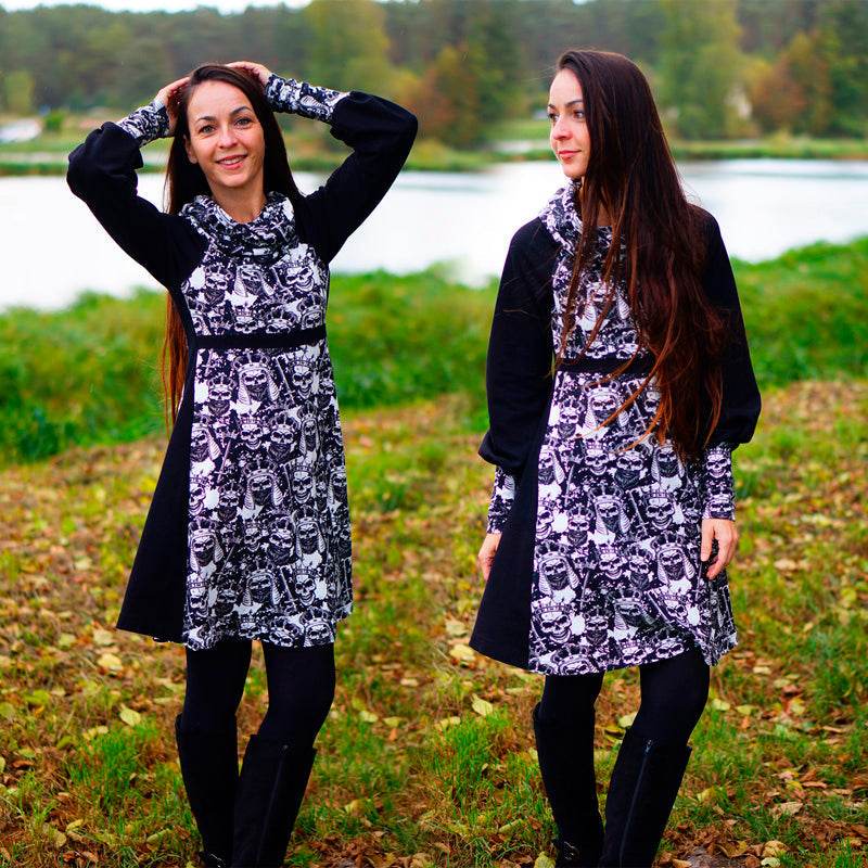 Niela's Raglan Tunikleid - Schnittmuster Raglan Tunika, Kleid in den Größen 32-54 - Sewando