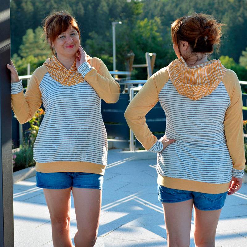 Niela's Kraglan - Schnittmuster Raglanpullover in den Größen 32-54 - Sewando