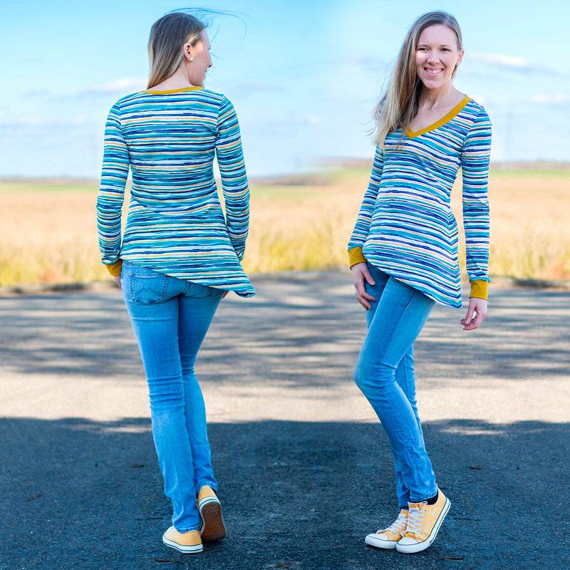 Niela's Fantasia - Schnittmuster Pullover, Tunika, Shirt, Kleid Größen 32-54 : - Sewando