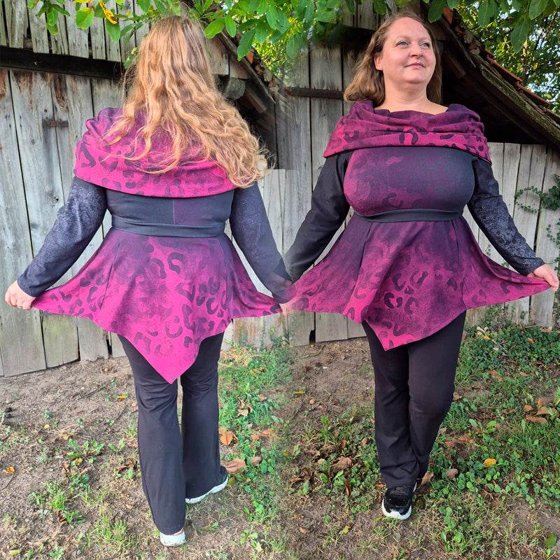 Niela's Umgarnung - Schnittmuster Shirt, Kleid in den Größen 32-54 - Sewando