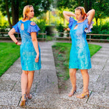 Niela's Schnibbelstück - Schnittmuster Shirt mit Cutouts, Kleid, Gr. 32-54 : - Sewando