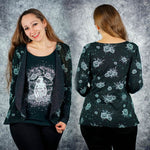 Niela's 2 in 1 - Schnittmuster Cardigan, Shirt, Größen 32-54 : - Sewando