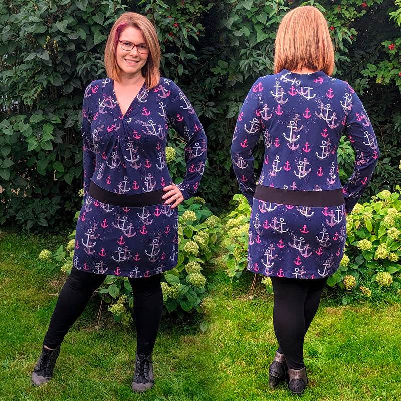 Niela's NeckWrap - Schnittmuster Top, Shirt, Tunika, Kleid in den Größen 32-54 - Sewando