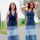 Niela's Wasserfall - Schnittmuster Shirt, Tunika, Kleid in den Größen 32-54 : - Sewando