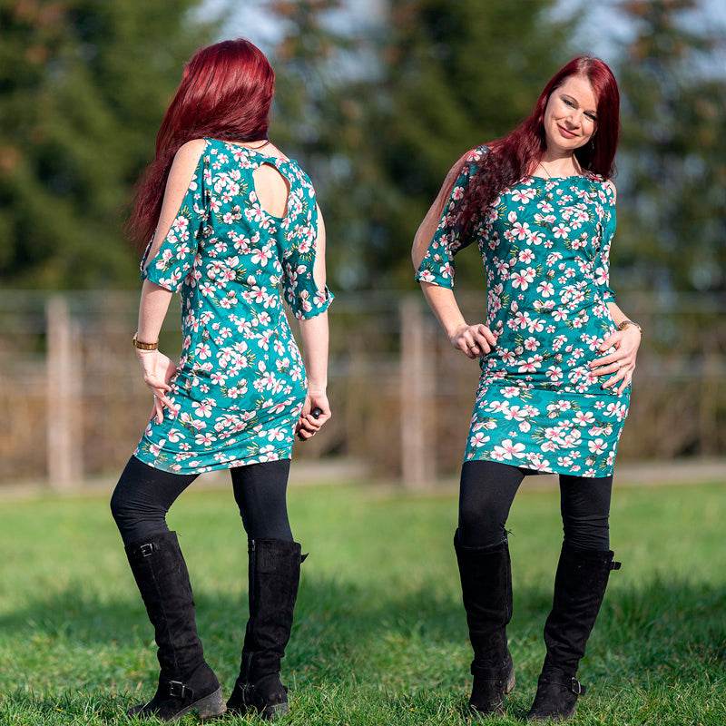 Niela's luftige Schulter - Schnittmuster Shirt, Tunika, Kleid in den Größen 32-54 - Sewando