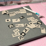 Label selbst gestalten Plotterdatei - Sewando