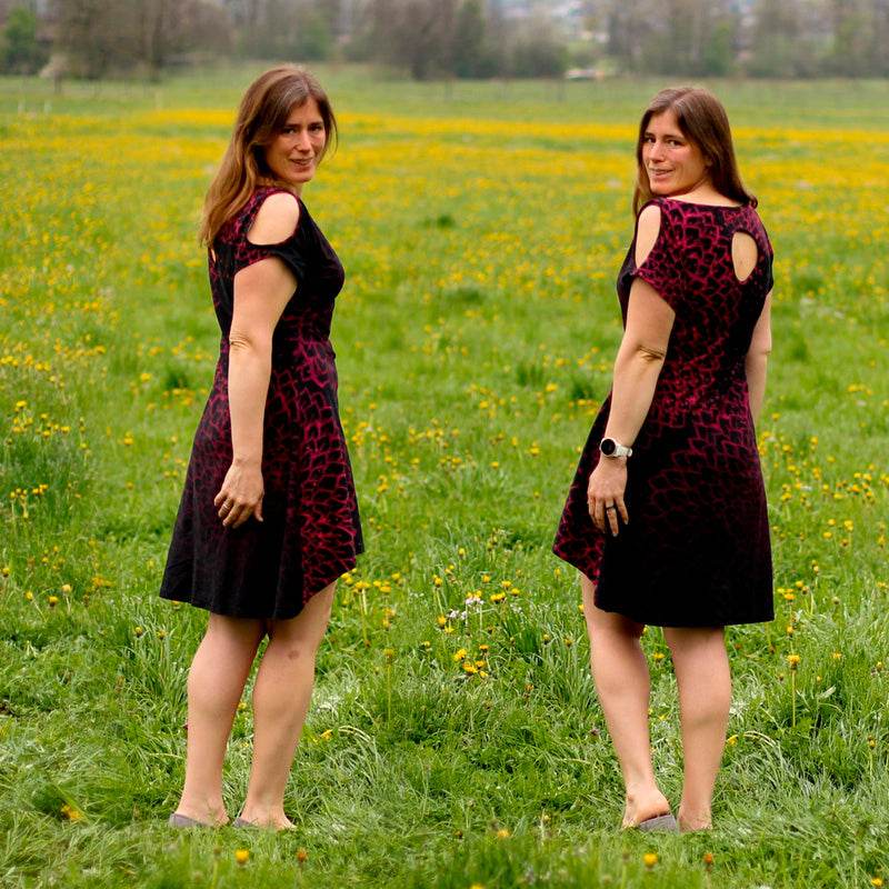 Niela's luftige Schulter - Schnittmuster Shirt, Tunika, Kleid in den Größen 32-54 - Sewando