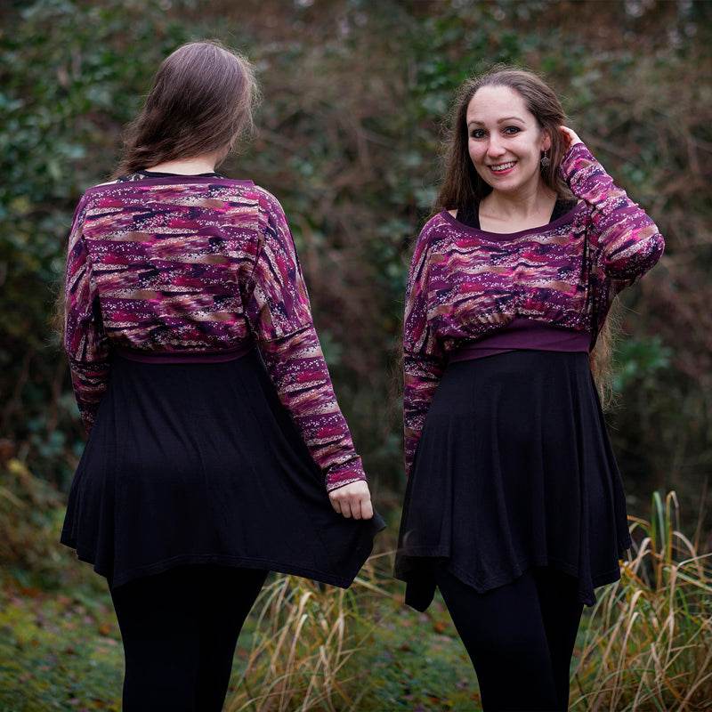 Niela's oversized Cropping - Schnittmuster Crop, Shirt, Tunika, Kleid , Größen 32-54 : - Sewando