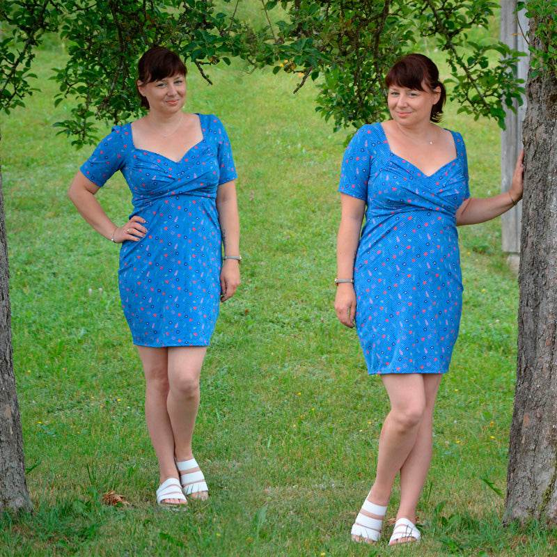 Niela's Twisted - Schnittmuster Top, Shirt, Tunika, Kleid in den Größen 32-54 : - Sewando