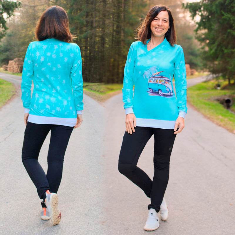 Niela's Kragenzauber - Schnittmuster Pullover Größe 32-54 - Sewando