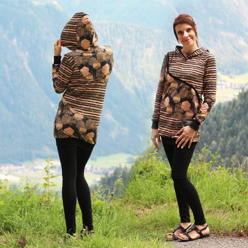 Niela's Cool Curved Hoodie - Schnittmuster in den Größen 32-54 - Sewando