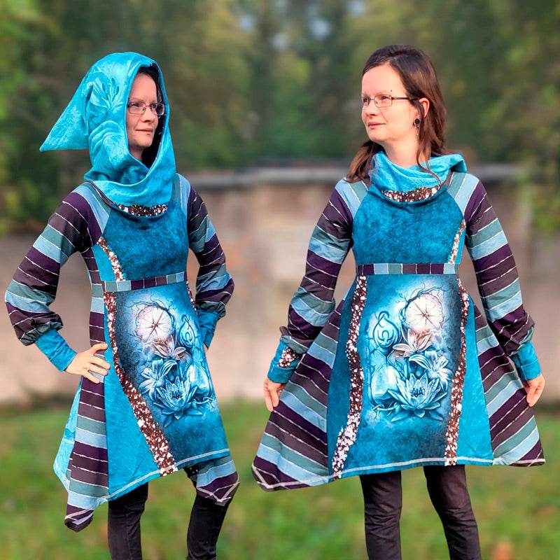 Niela's Raglan Tunikleid - Schnittmuster Raglan Tunika, Kleid in den Größen 32-54 - Sewando