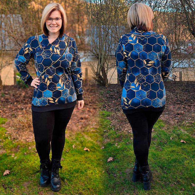 Niela's Kragenzauber - Schnittmuster Pullover Größe 32-54 - Sewando