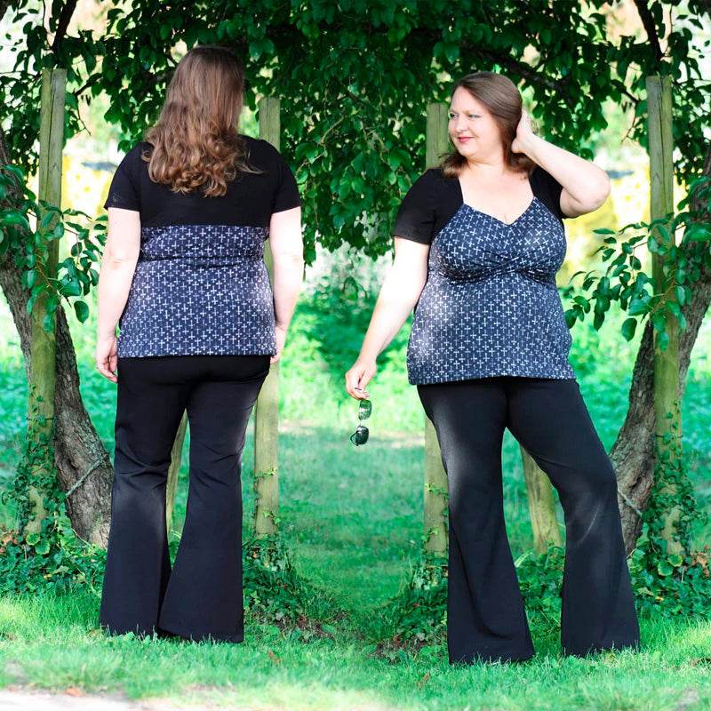 Niela's Twisted - Schnittmuster Top, Shirt, Tunika, Kleid in den Größen 32-54 : - Sewando