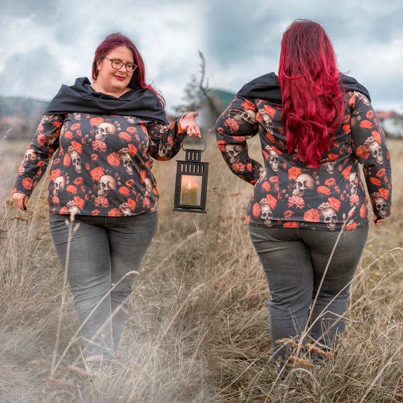 Niela's Umgarnung - Schnittmuster Shirt, Kleid in den Größen 32-54 - Sewando