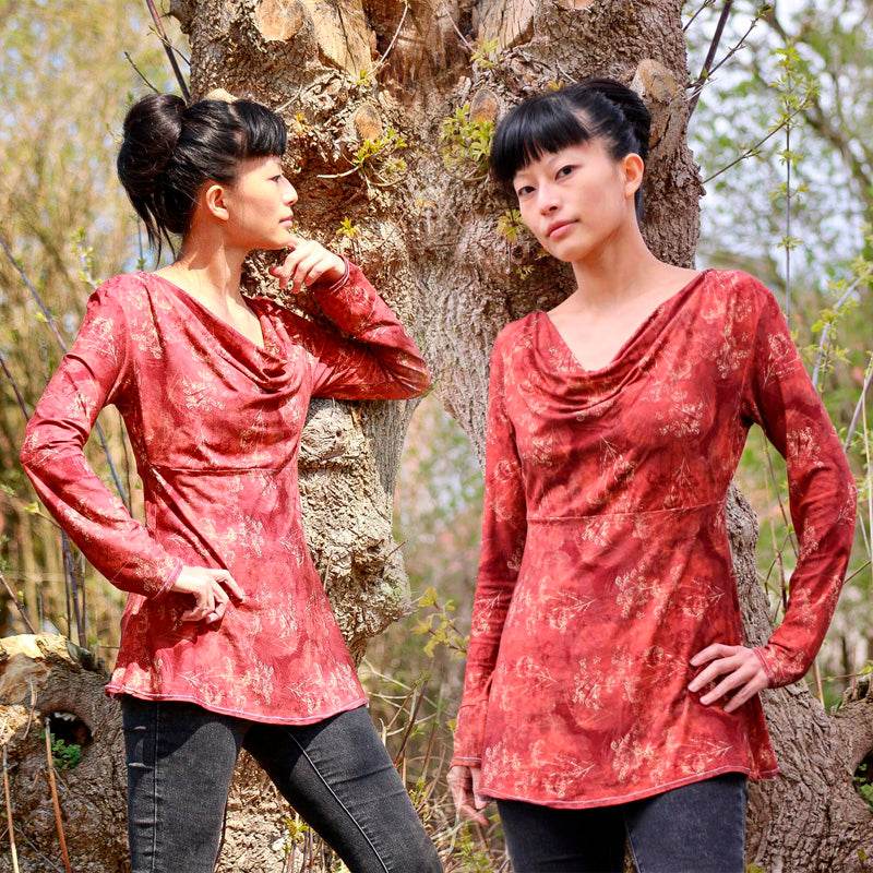 Niela's Wasserfall - Schnittmuster Shirt, Tunika, Kleid in den Größen 32-54 : - Sewando