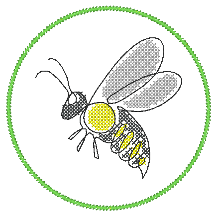 Stickdatei 16 Untersetzer Ostern - Single Line - Sewando