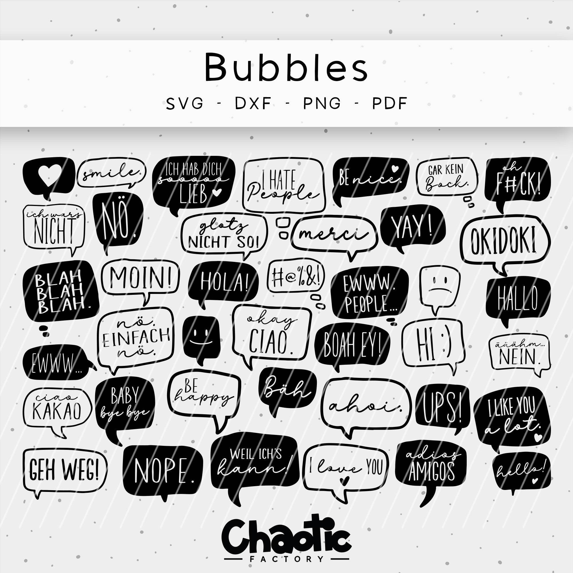 Plotterdatei Bubbles - Sewando