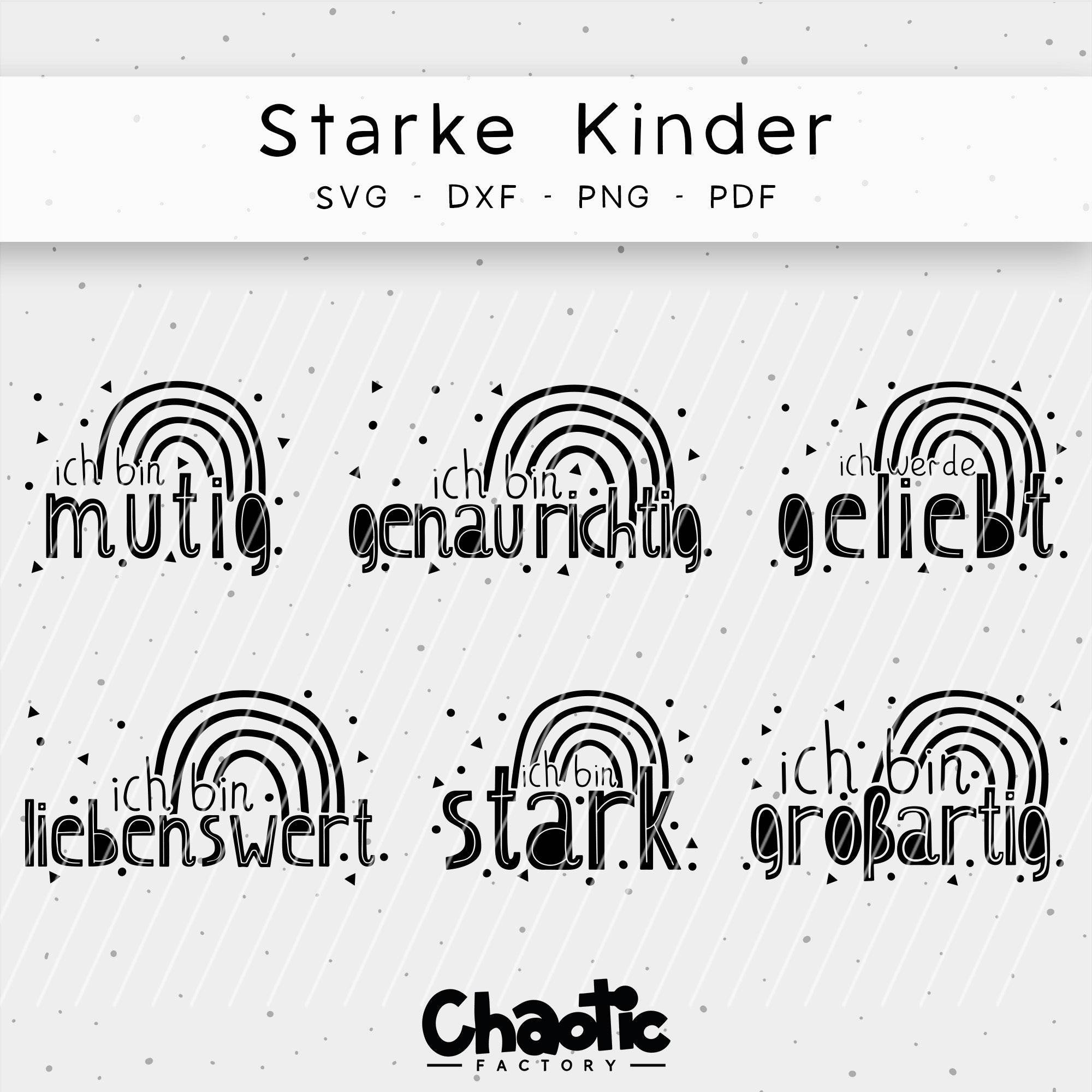 Plotterdatei Starke Kinder - Sewando