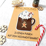 Weihnachtspunsch | SVG, DXF & PNG Plotterdatei, Laserdatei - Sewando