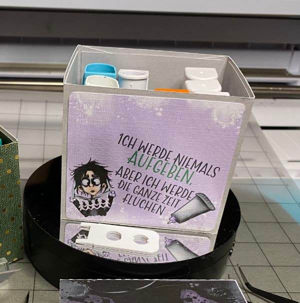 Aufbewahrungsbox für Silhouette Zubehör basteln | SVG Plotterdatei - Sewando