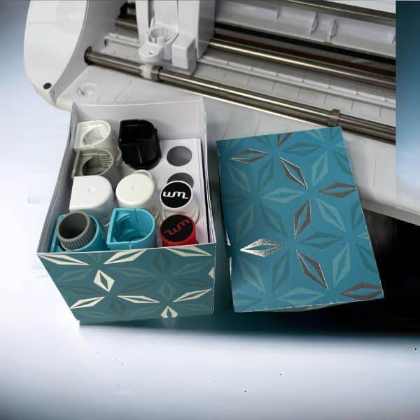 Aufbewahrungsbox für Silhouette Zubehör basteln | SVG Plotterdatei - Sewando