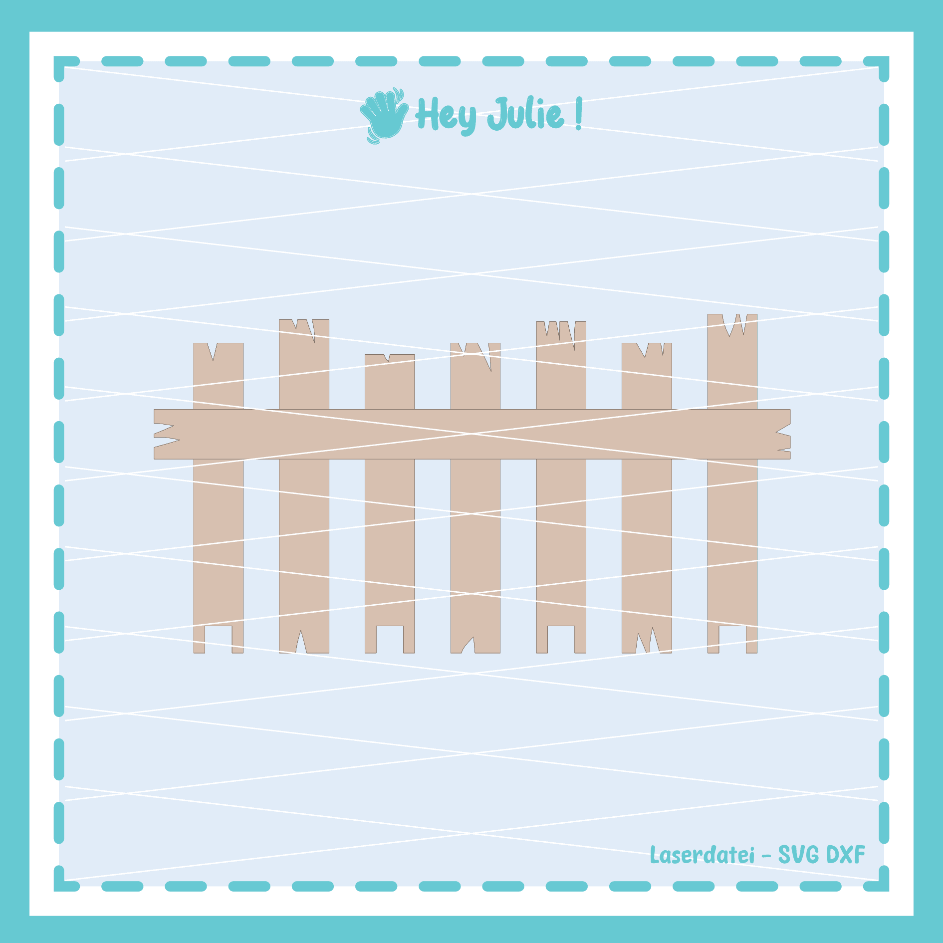 Laserdatei Wichtel Box Tierisch - Sewando