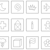 Stickdatei - Spiel "BINGO" für maximal 6 Kinder (mit Motiven)