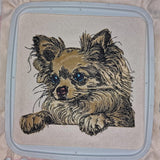 Stickdatei Applikation Chihuahua "Kim" - realistisch - FÜR HELLE & DUNKLE STOFFE