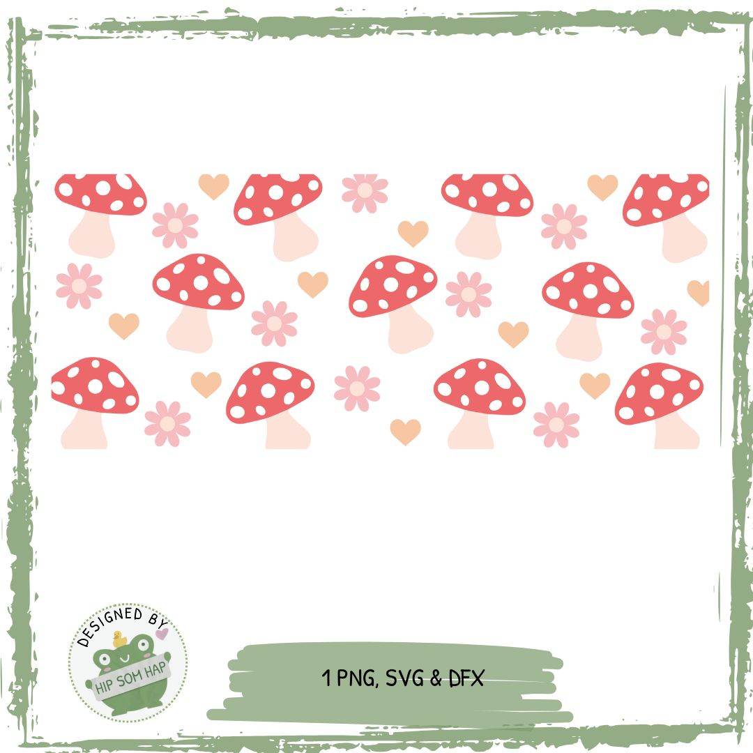 exklusiv bei Sewando: Fliegenpilz & Blümchen – Verspieltes Sublimationsdesign - Sewando