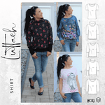 Schnittmuster Shirt LUTTACH Gr. XS-XXL : - Sewando
