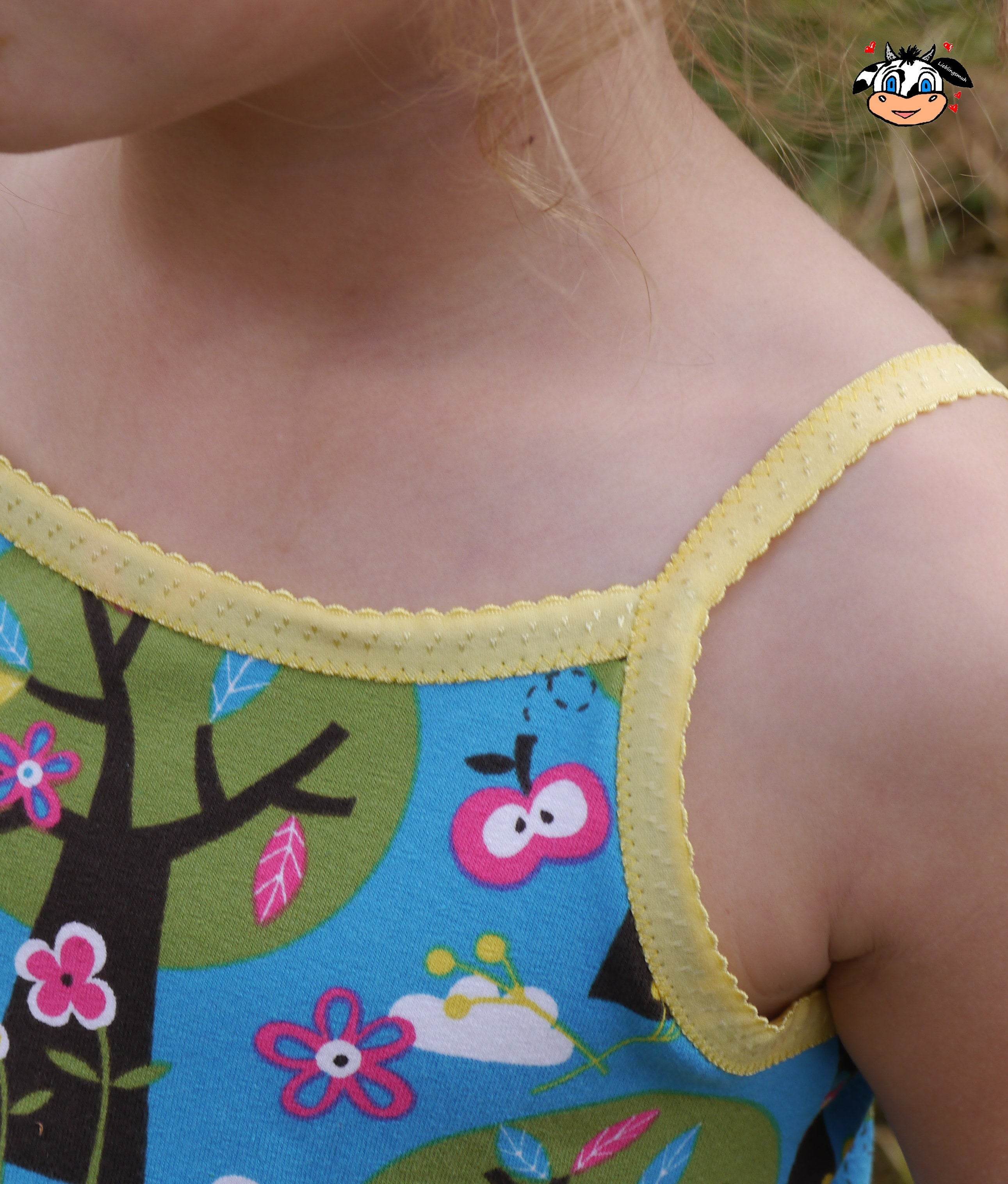 Schnittmuster und Nähanleitung Trägerkleid Lara Gr. 80–164 - Sewando