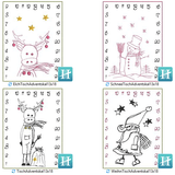Stickdatei ITH Adventskalender Tischadventskalender togo Weihnachten Advent - Sewando