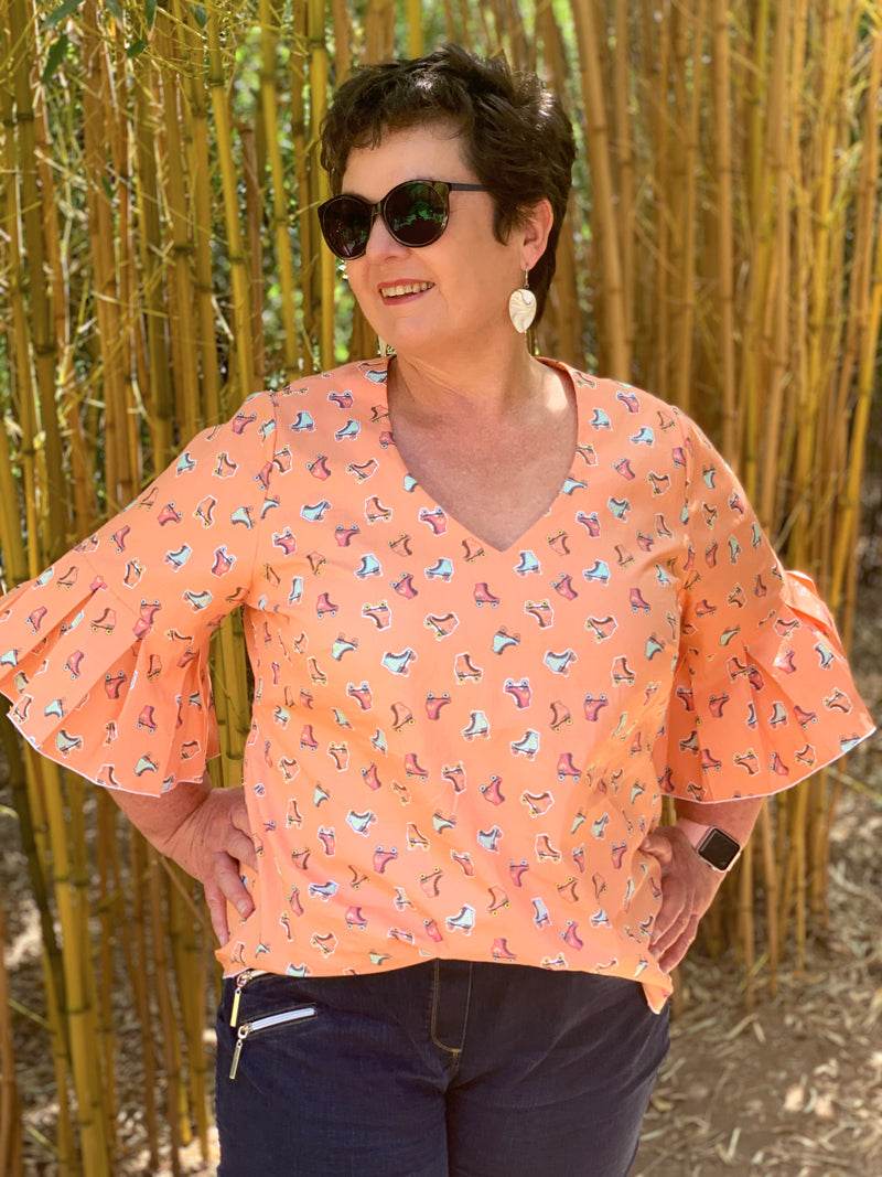Schnittmuster ALEXANE Bluse, Kleid - für Webware mit Ärmelvariationen Gr. 34-54 - Sewando