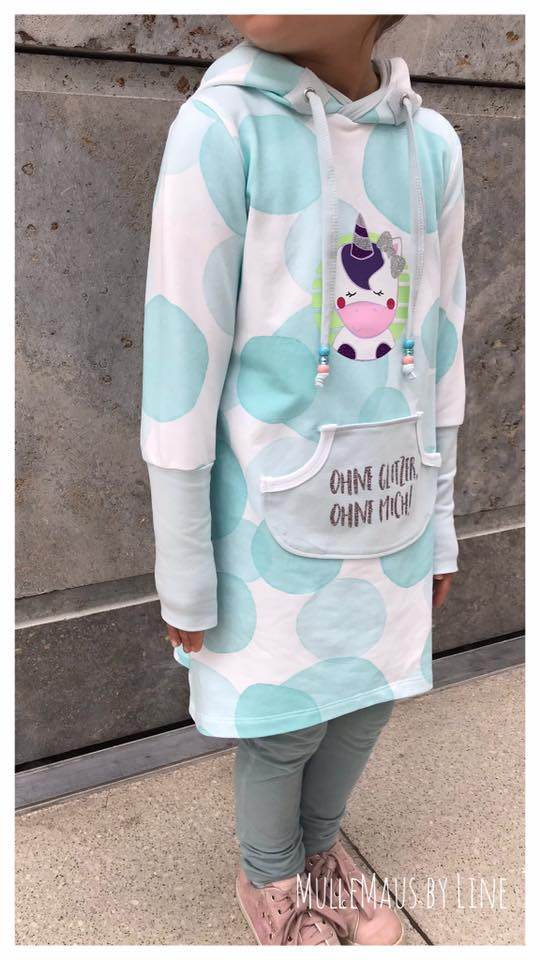 Schnittmuster timtom No.32 Sweatkleid mit Vokuhila-Saum Gr. 86-152 - Sewando