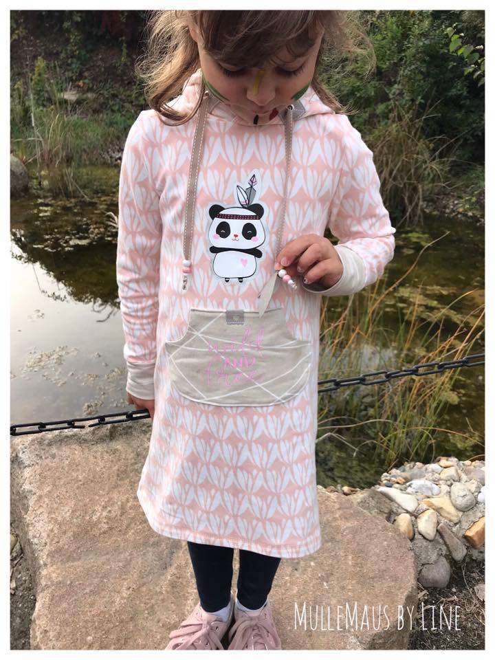 Schnittmuster timtom No.32 Sweatkleid mit Vokuhila-Saum Gr. 86-152 - Sewando