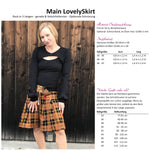 Main LovelySkirt Damen - Faltenrock mit versch. Längen - Größe 34-50 - Sewando