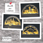 Lasercut-Dateien-Bundle SCHWIBBOGEN svg - Sewando