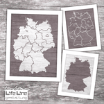 Laserdatei & Plotterdatei DEUTSCHLANDKARTE svg+dxf - Sewando