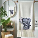 Stickdatei Applikation Elefant Baby "Rosy" - realistisch - FÜR HELLE & DUNKLE STOFFE