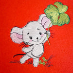 Maus Stickdatei – süßes Applikationsmotiv für Geschenke & Kinderkleidung - Sewando