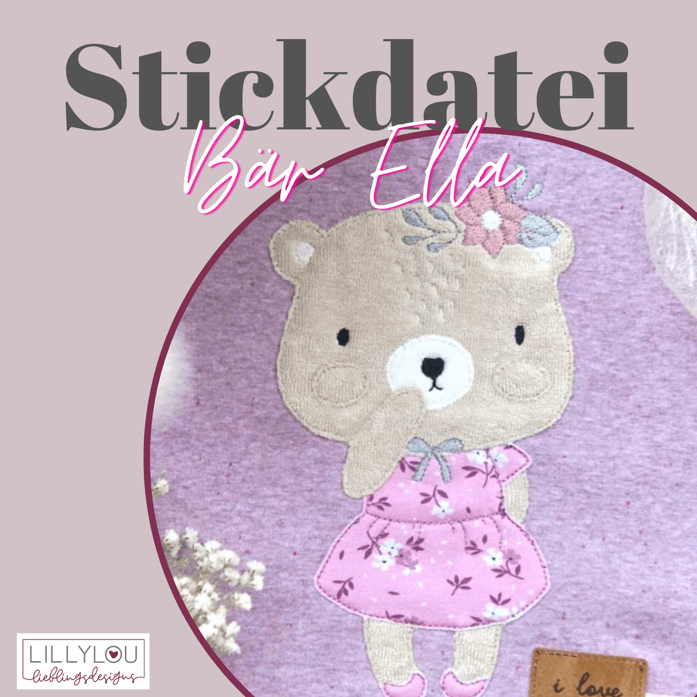 Stickdatei - Bär Ella - Sewando