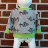 Schnittmuster Jojo – Babypullover mit Schulterknopfleiste Gr. 56-98 - Sewando