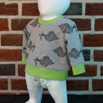 Schnittmuster Jojo – Babypullover mit Schulterknopfleiste Gr. 56-98 - Sewando