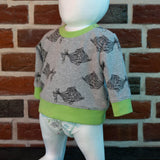 Schnittmuster Jojo – Babypullover mit Schulterknopfleiste Gr. 56-98 - Sewando