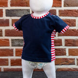 Schnittmuster Lia – Babyshirt mit Teilung & Knopfleiste aus Jersey Gr. 56-98 - Sewando