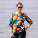 Schnittmuster BECCA - Bluse, Kleid mit Kragenvariationen, verschiedenen Ärmeln Gr. 34-54 - Sewando