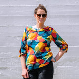 Schnittmuster BECCA - Bluse, Kleid mit Kragenvariationen, verschiedenen Ärmeln Gr. 34-54 - Sewando