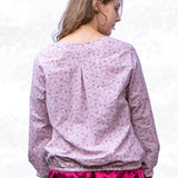 Schnittmuster Becky – Lockere Bluse mit Passe & Brustabnähern Gr. 34-50 / BU 80-116 - Sewando